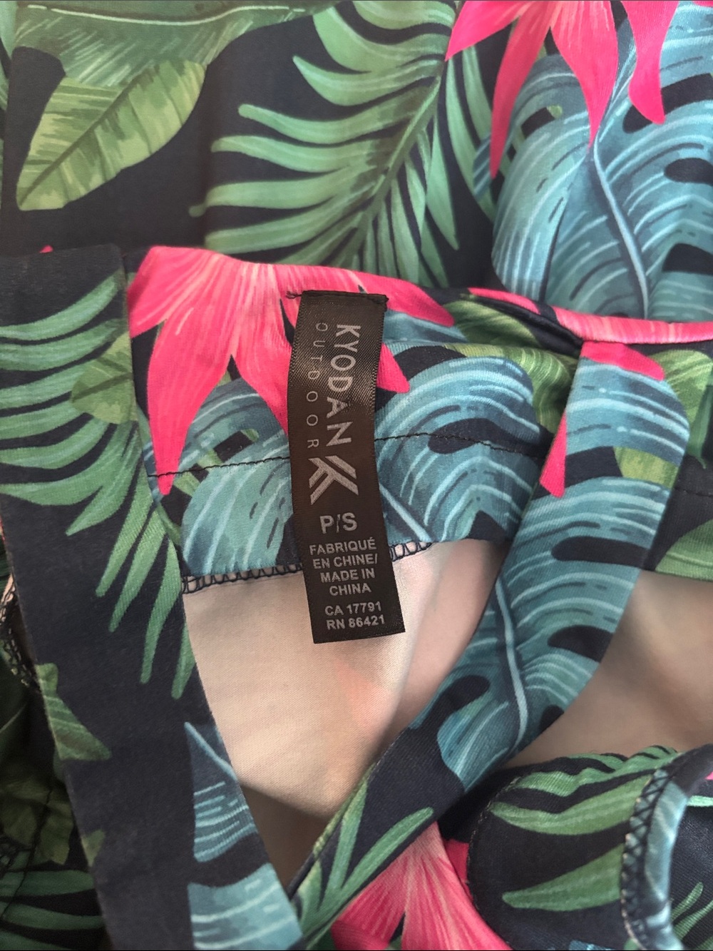 Kyodan Outdoor Tropical Print Dress Women’s size small - Picture 6 of 13